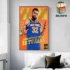 Karl-Anthony Towns Of New York Knicks On Slam 254 Cover Ya Tu Sabe Wall Decor Poster Canvas