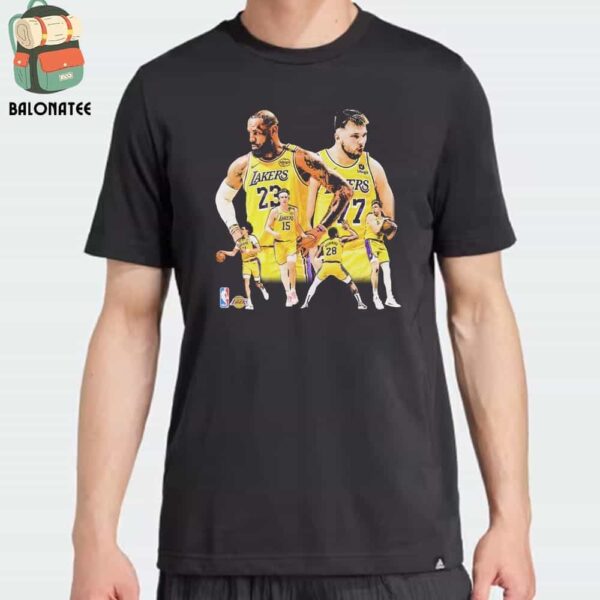 Los Angeles Lakers New Duo 2025 Luka Doncic And Lebron Vintage Tee Classic T-Shirt