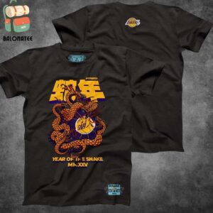 Los Angeles Lakers x Hyperfly Year Of The Snake 2025 Happy Lunar New Year Two Sides Classic T-Shirt