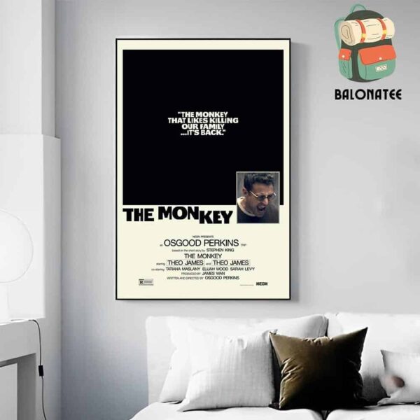 New Poster For The Monkey From Longlegs Director Osgood Perkins In Theaters On February 21 Wall Decor Poster Canvas