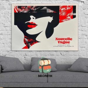 Nouvelle Vague Limited Edition Poster For Show At Fonda Theatre In Los Angeles CA On February 11th 2025 Wall Decor Poster Canvas