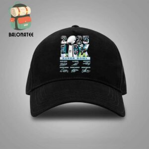 Philadelphia Eagles 2025 Super Bowl LIX Champions Signature Snapback Classic Hat Cap