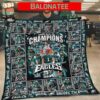 Philadelphia Eagles Super Bowl LIX Champions NFL 2025 Gift For Family Fleece Blanket