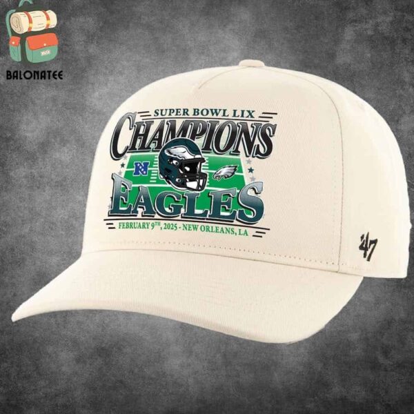 Philadelphia Eagles ’47 Super Bowl LIX Champions Hitch Adjustable Snapback Classic Hat Cap