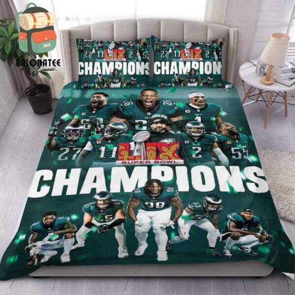 Philadelphia Eagles Are Super Bowl LIX 2025 Champions This One’s For Philly 3 Pieces Bedding Set