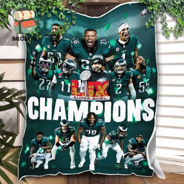 Philadelphia Eagles Are Super Bowl LIX 2025 Champions This One’s For Philly Fleece Blanket