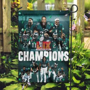 Philadelphia Eagles Are Super Bowl LIX 2025 Champions This One’s For Philly Two Sides Garden House Flag