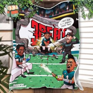 Philadelphia Eagles Break Up The 3-Peat Of Chiefs And Win The NFL Super Bowl LIX 2025 Fleece Blanket