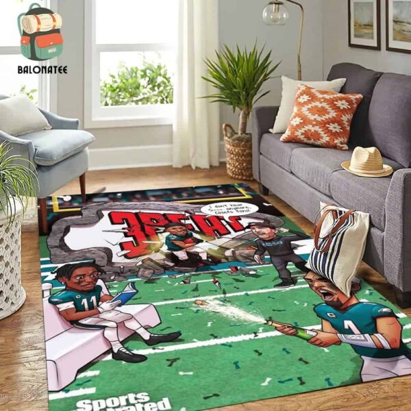 Philadelphia Eagles Break Up The 3-Peat Of Chiefs And Win The NFL Super Bowl LIX 2025 Room Decor Rug Carpet