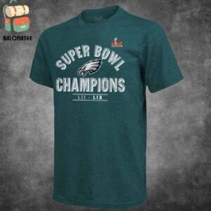 Philadelphia Eagles Majestic Threads Super Bowl LIX Champions Merchandise Limited Classic T-Shirt