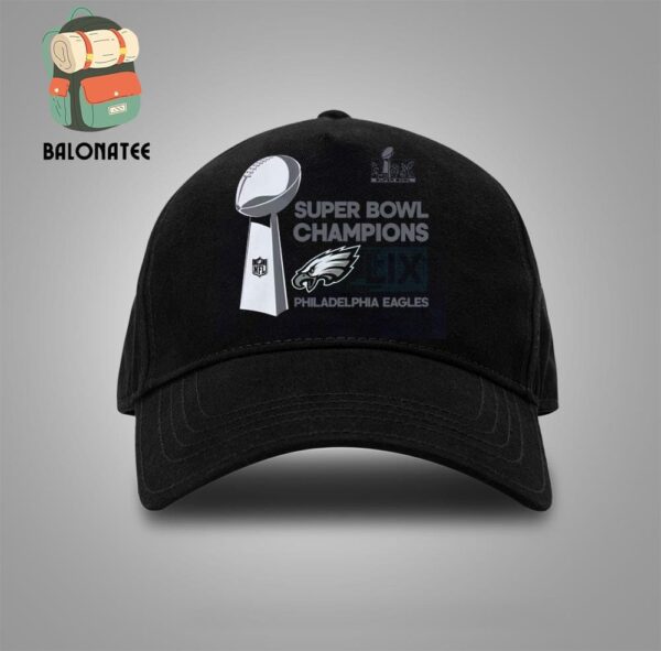 Philadelphia Eagles Nike Super Bowl LIX Champions Locker Room Trophy Collection Snapback Classic Hat Cap