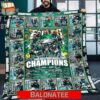 Philadelphia Eagles Super Bowl LIX Champions NFL 2025 Gift For Family Fleece Blanket