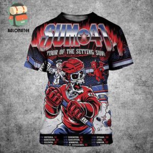 Sum 41 Poster For The Final Leg Tour Of The Setting Sun Dates And Places List All Over Print Shirt