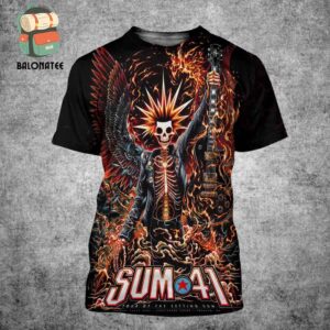 Sum 41 Tour Of The Setting Sum Event Poster At The Scotiabank Arena Toronto ON On January 28th And 30th 2025 All Over Print Shirt