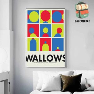 Wallows Event VIP Poster At GLC Live At 20 Monroe Grand Rapids Michigan On February 11th 2025 Wall Decor Poster Canvas